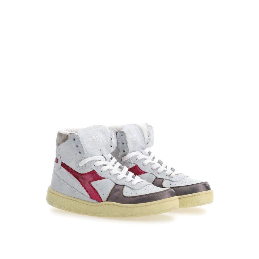 Women DIADORA HERITAGE | Diadora Mi Basket Metal Pigskin Used Wn