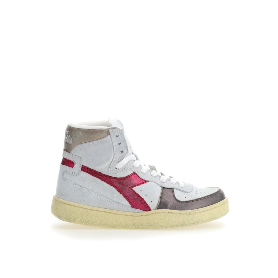 Women DIADORA HERITAGE | Diadora Mi Basket Metal Pigskin Used Wn